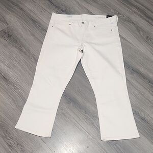 NWT Cream Gap Cropped Boot Jeans